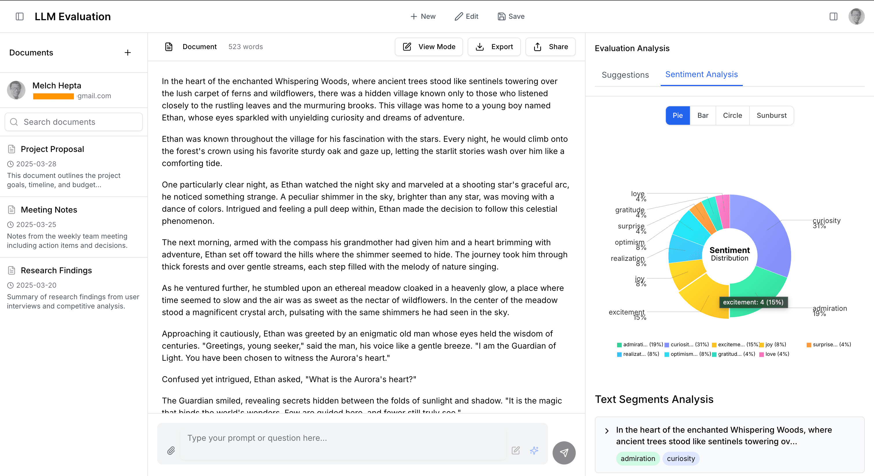 LLM-Evaluator: Sentiment Analysis of Large Language Models